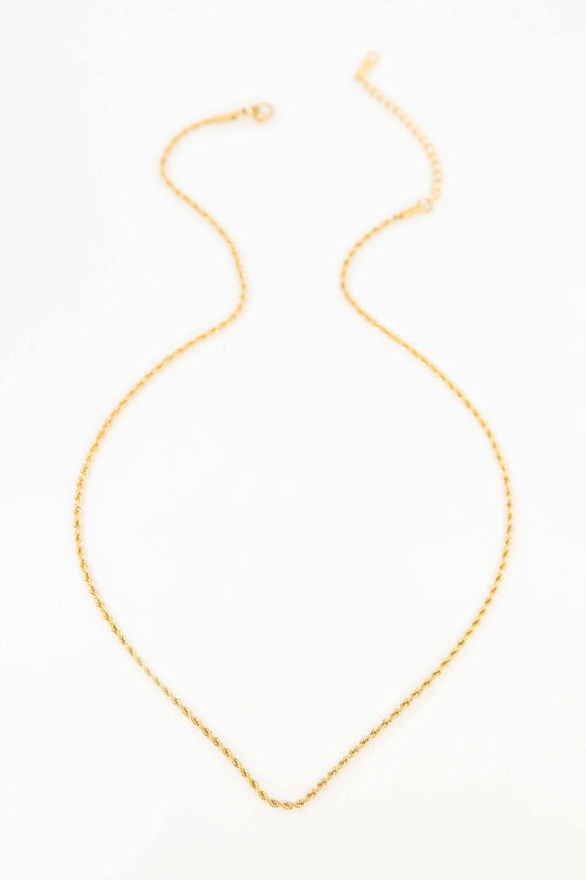 Twist Around Necklace | Gold (14K)