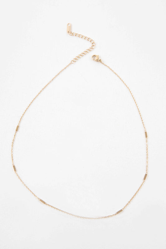 A Dashing Bar Necklace (14K)