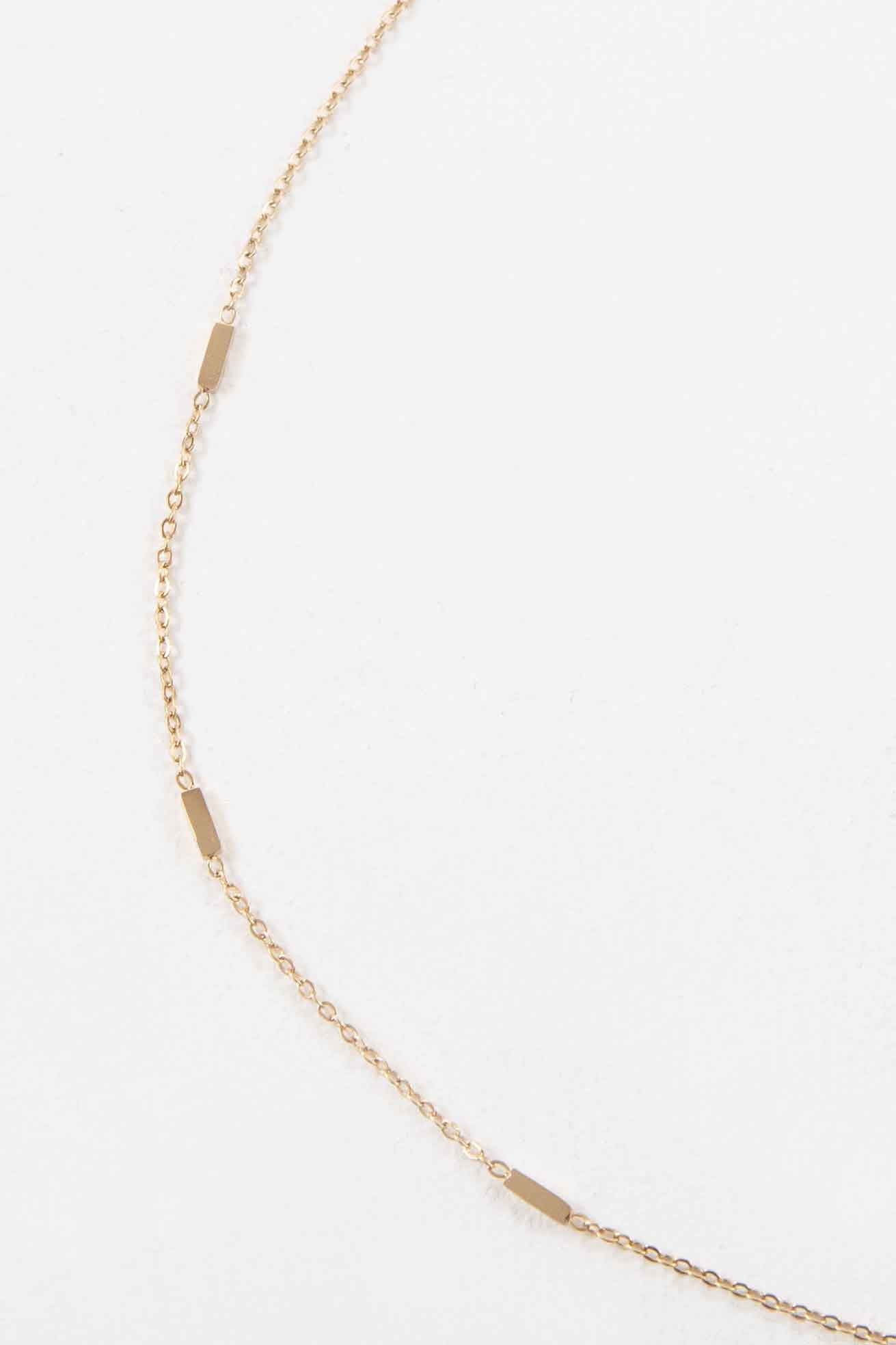 A Dashing Bar Necklace (14K)