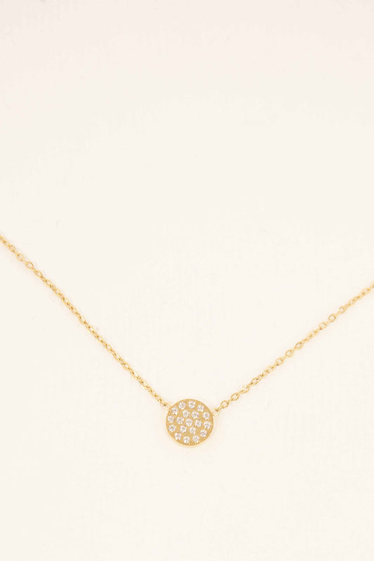 Sparkling Stone Necklace (14K)