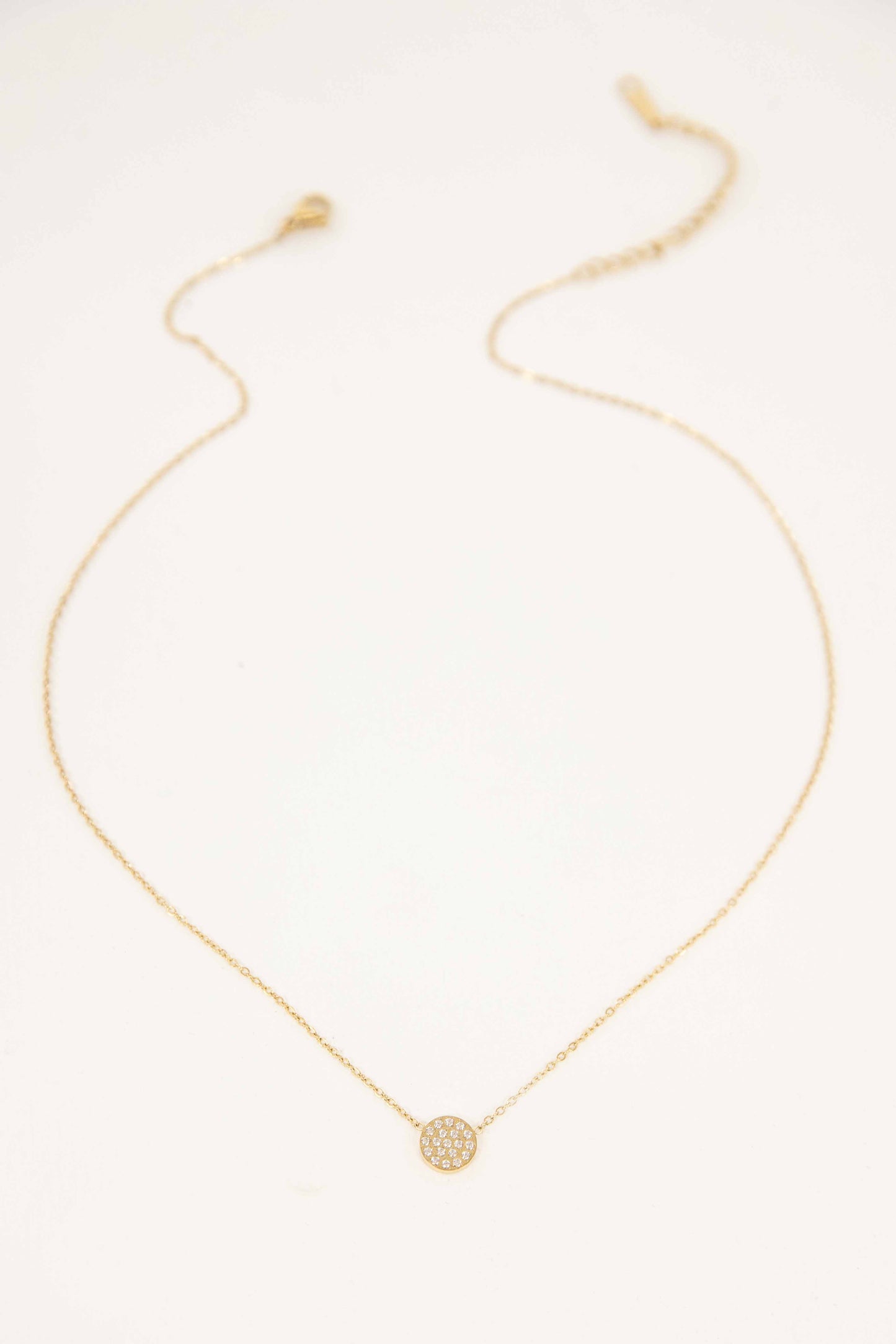 Sparkling Stone Necklace (14K)
