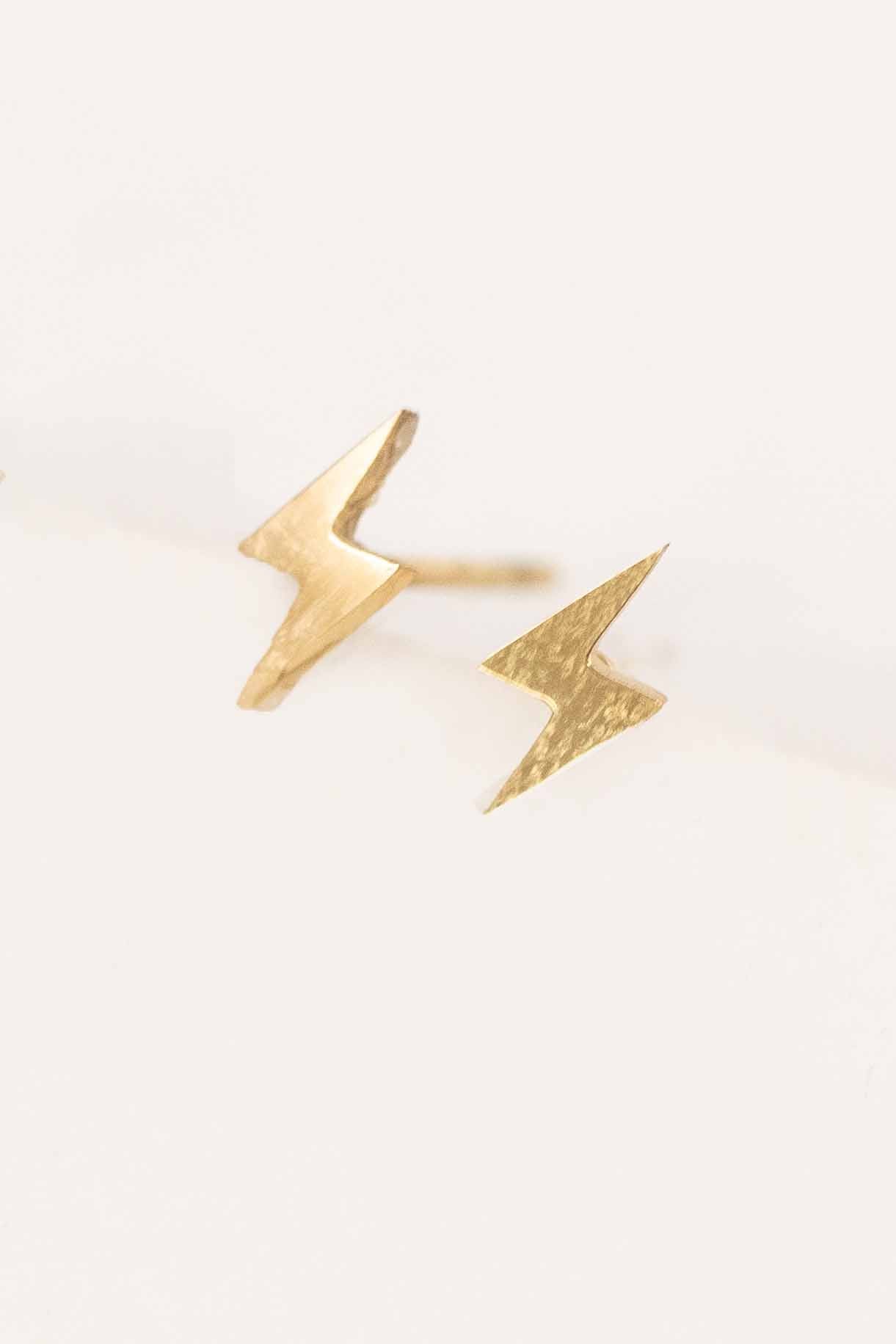 Shocker Stud Earrings | Gold