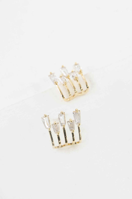 Kalimba Post Earrings | Gold
