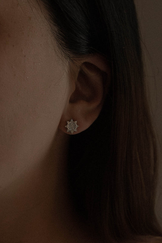 All is Bright Stud Earrings | Silver