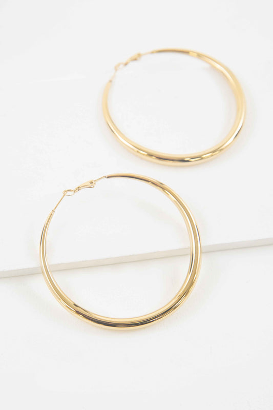 Bold Hoop Earrings | Gold