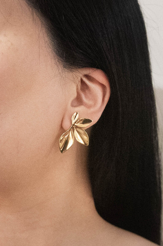 Cascading Petal Post Earrings