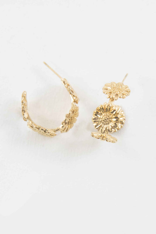 Inflorescence Hoop Earrings