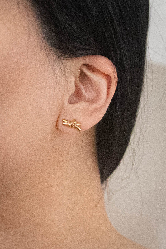 Close Knot Stud Earrings