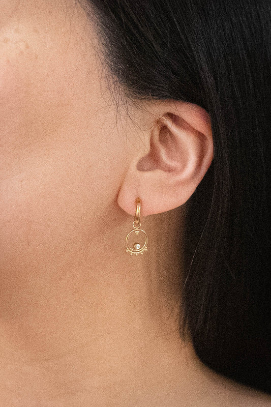 Bella Huggie Hoop Earrings