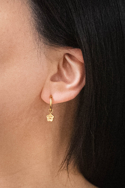 Bloom Huggie Hoop Earrings