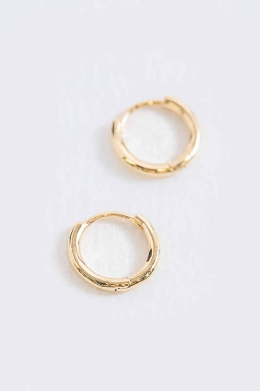 Ultra Mini Huggie Hoop Earrings | Gold