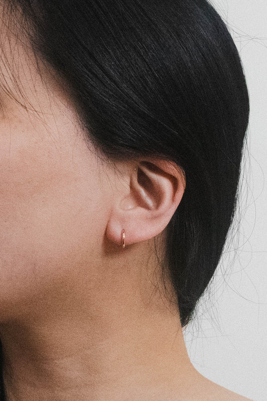 Mini Huggie Hoop Earrings | Gold