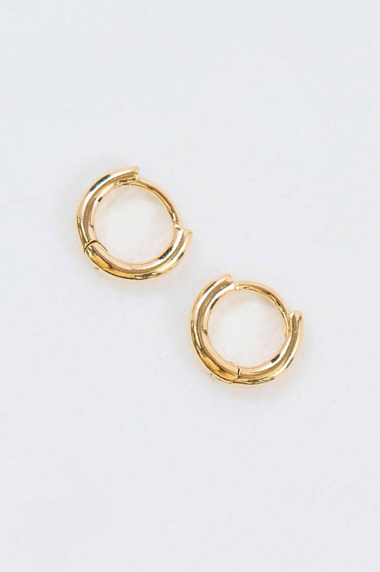Mini Huggie Hoop Earrings | Gold