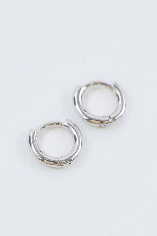 Mini Huggie Hoop Earrings | Silver