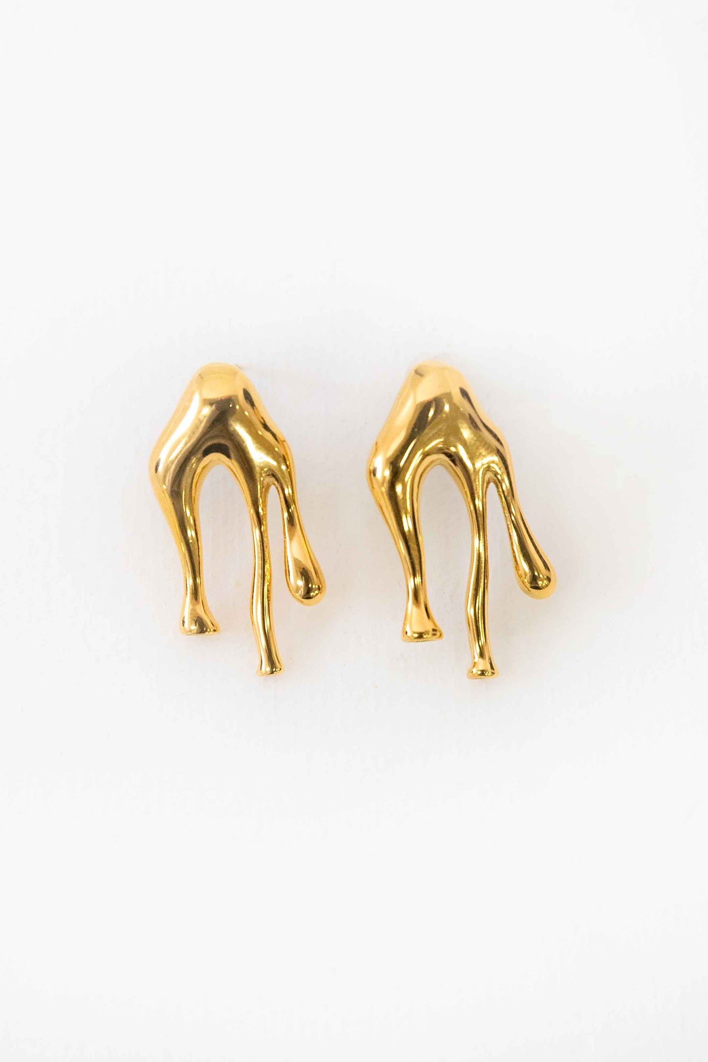 Drip Stud Earrings | Gold