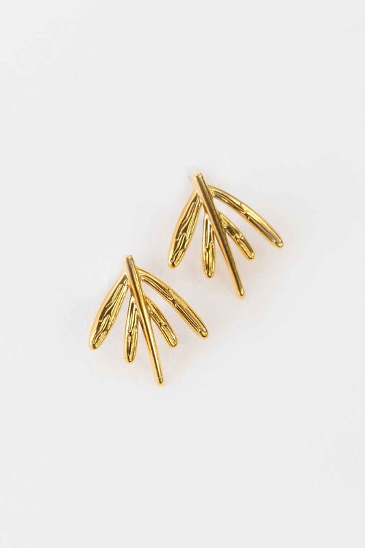 Branch Stud Earrings | Gold