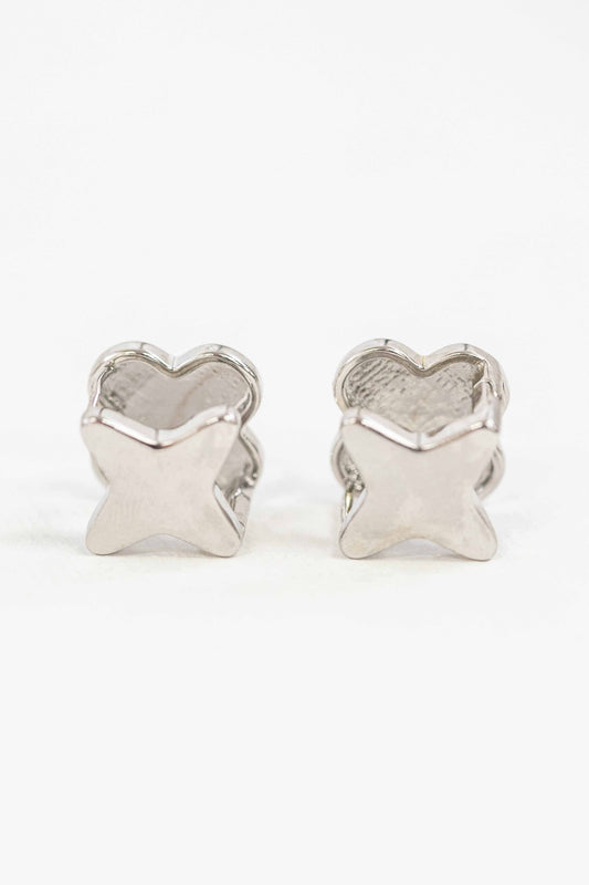 Fascination Hoop Earrings | Silver