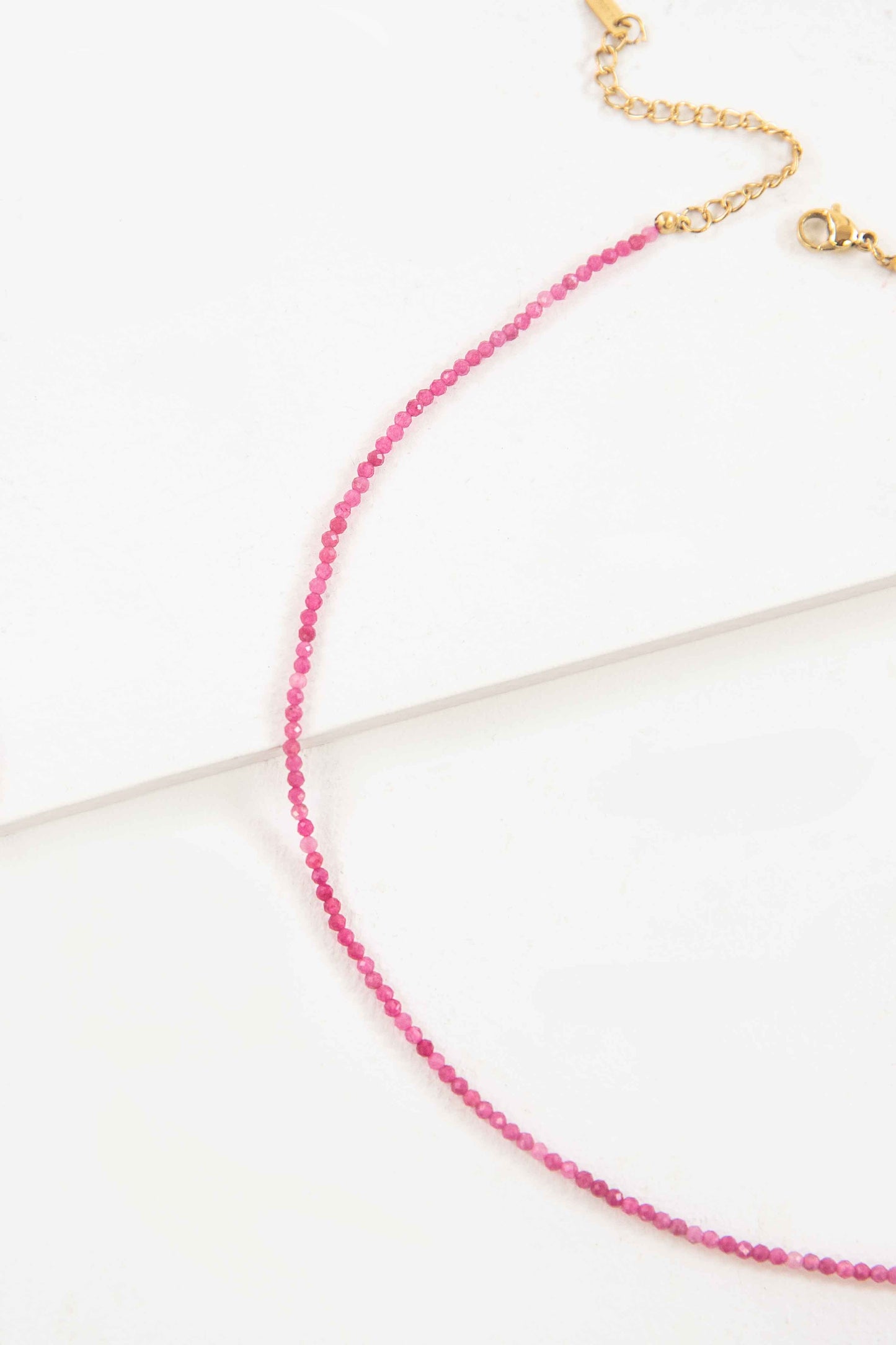 Fuchsia Bead Necklace