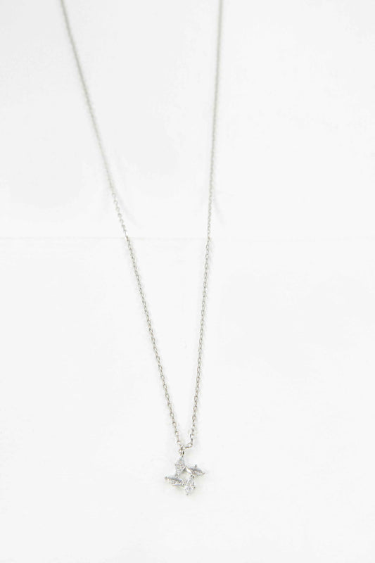 Windmill Charm Necklace | Silver