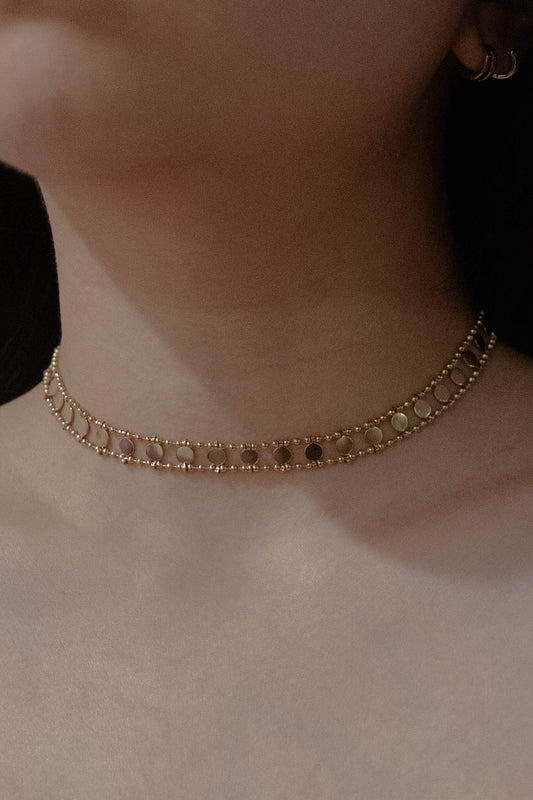 Coin Choker Necklace