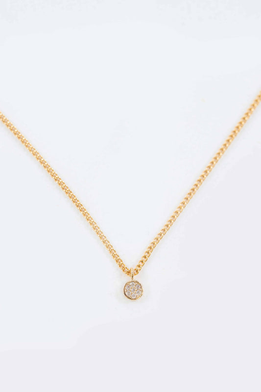 Dot Charm Necklace | Gold