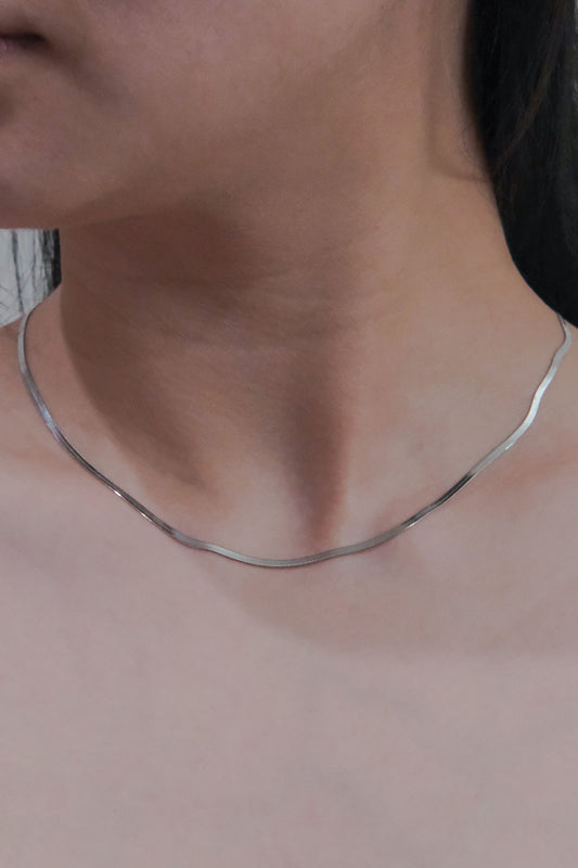 Snake Chain Necklace | Silver