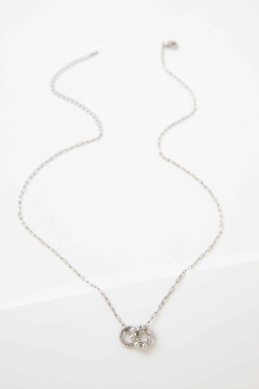 Double Up Necklace | Silver