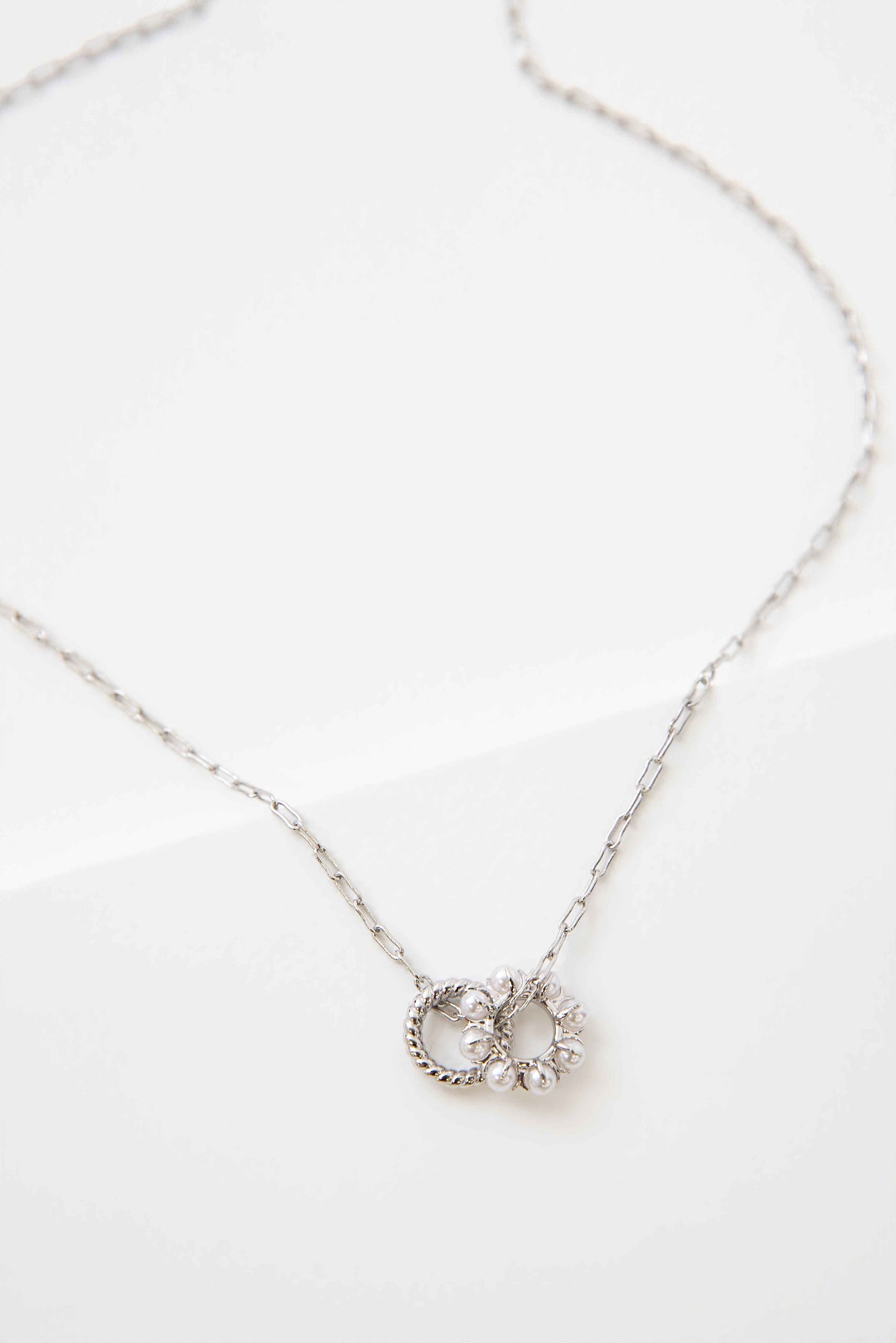Double Up Necklace | Silver