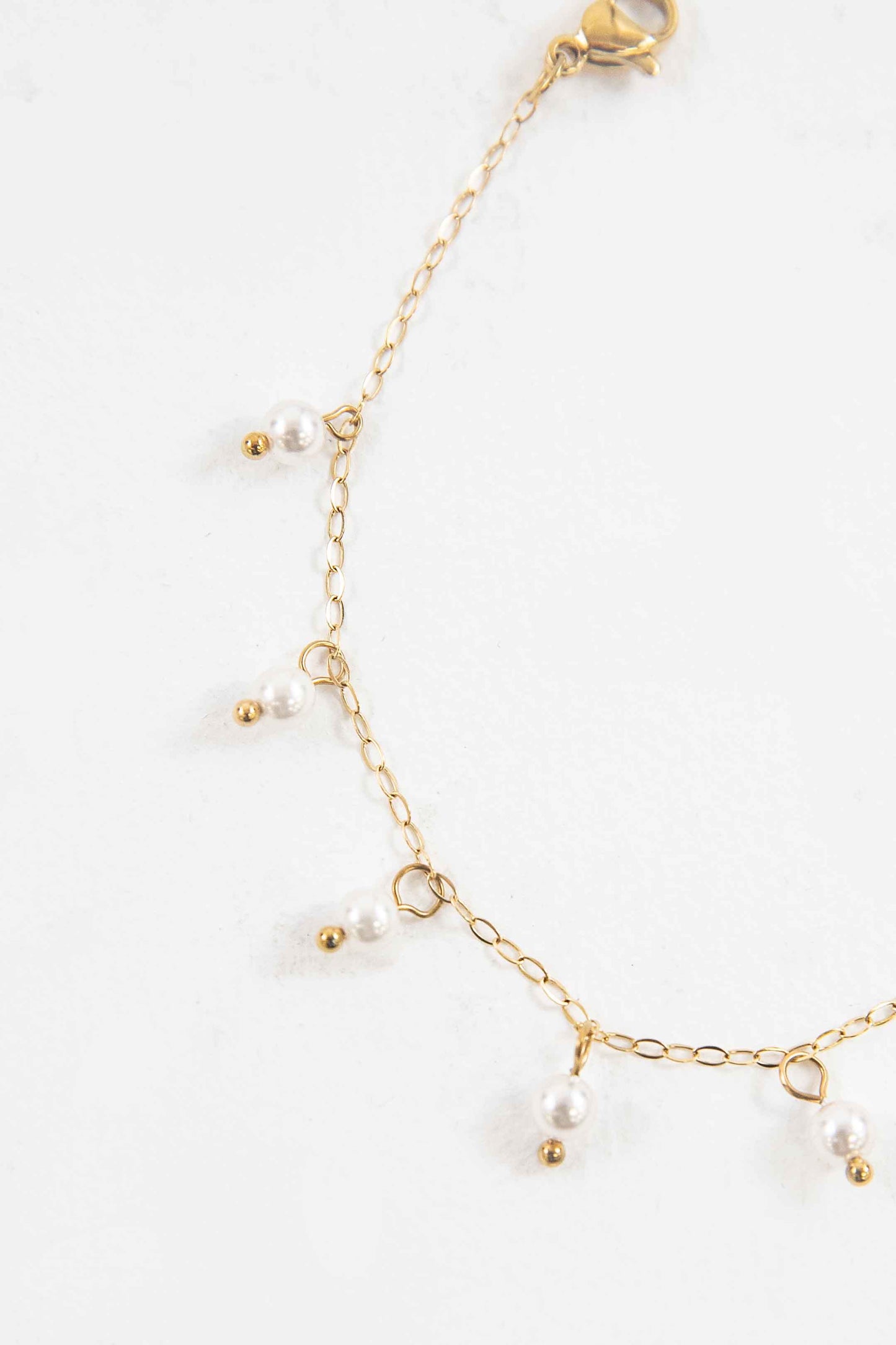 Dangling Pearl Charm Bracelets