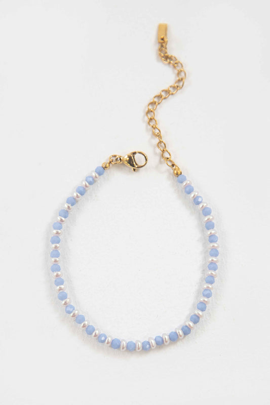 Soft Blue Pearl Bracelet