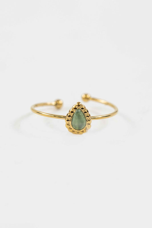 Sea Tear Adjustable Ring