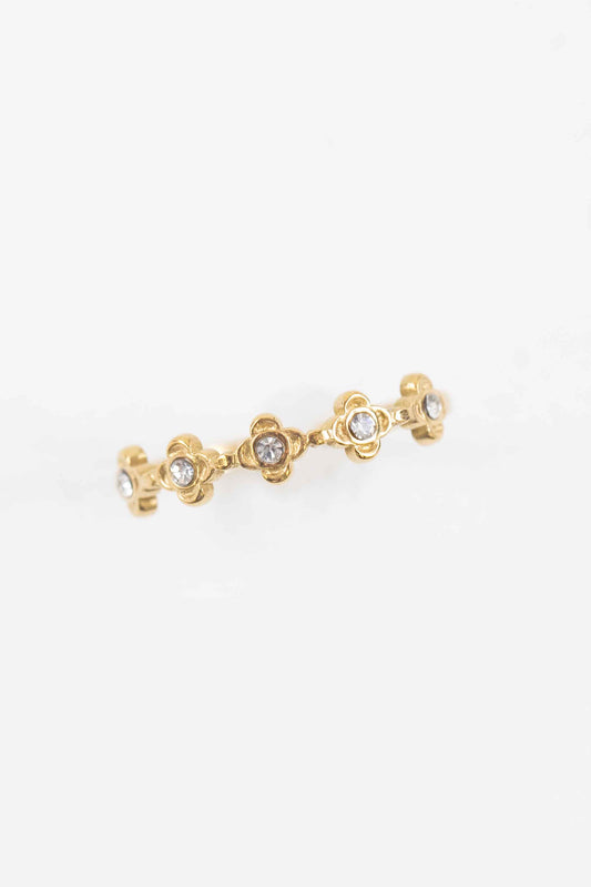 Deco Flower Adjustable Ring