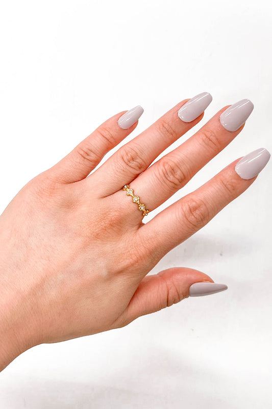 Deco Flower Adjustable Ring