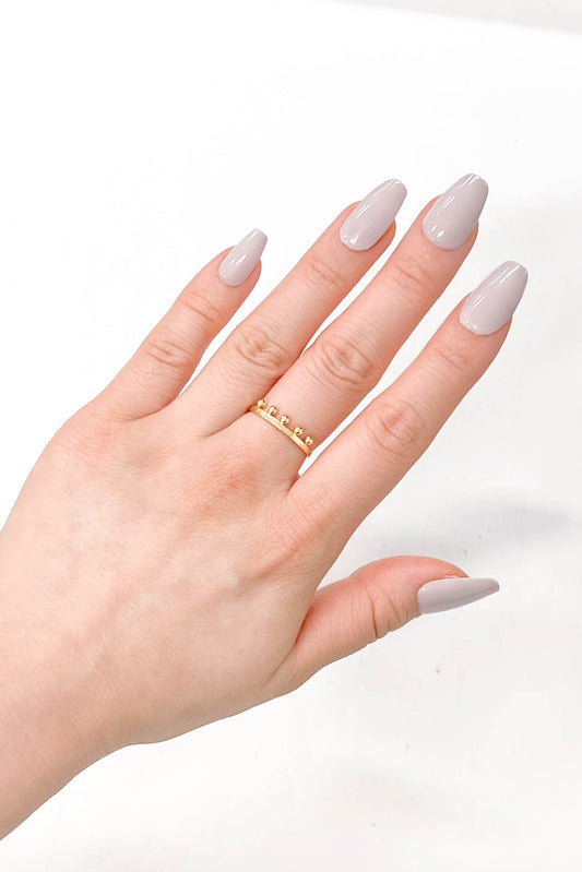 Bump Adjustable Ring | Gold