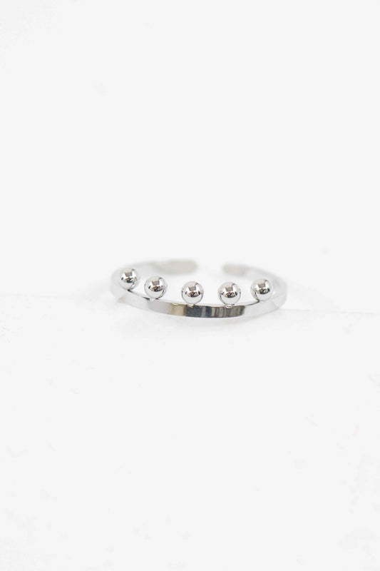 Bump Adjustable Ring | Silver