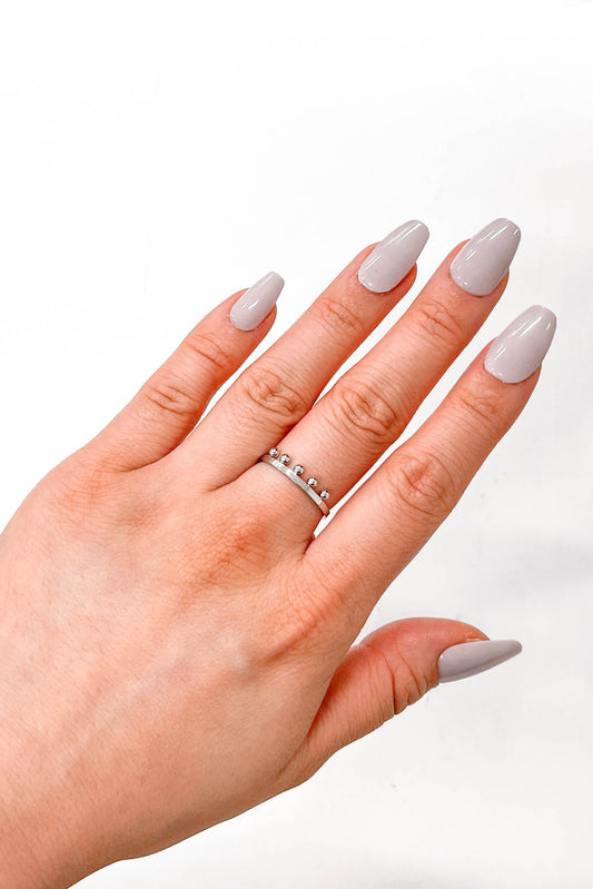 Bump Adjustable Ring | Silver