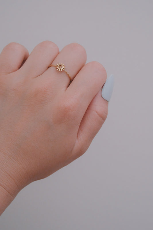 Sol Adjustable Ring | Gold