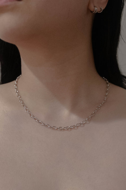 Base Chain Necklace | Silver