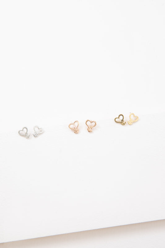 Anchored Heart Earrings