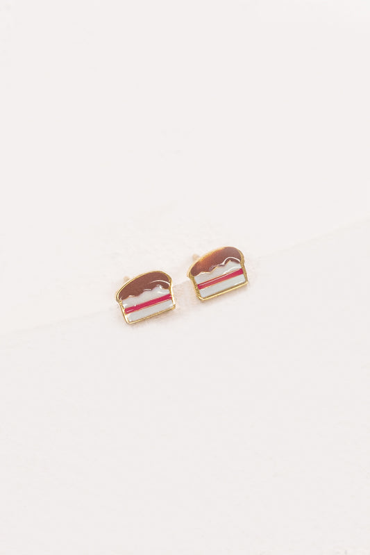 Cake Slice Stud Earrings