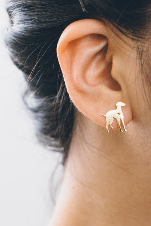 Dog Lover Earrings (14K)