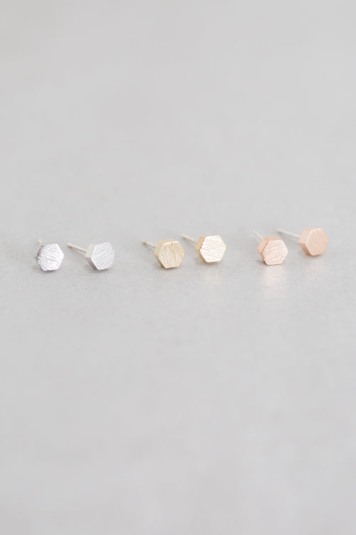 Solid Hexagon Earrings