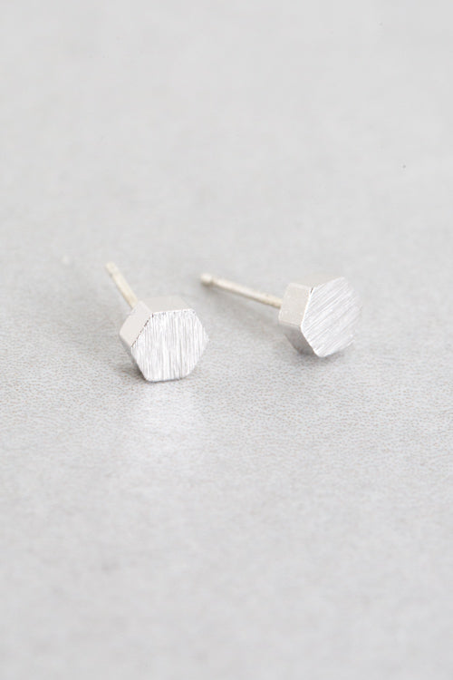Solid Hexagon Earrings