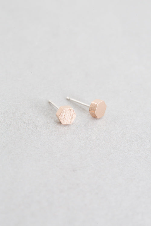 Solid Hexagon Earrings