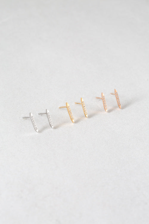 Saber Stud Earrings (14K)