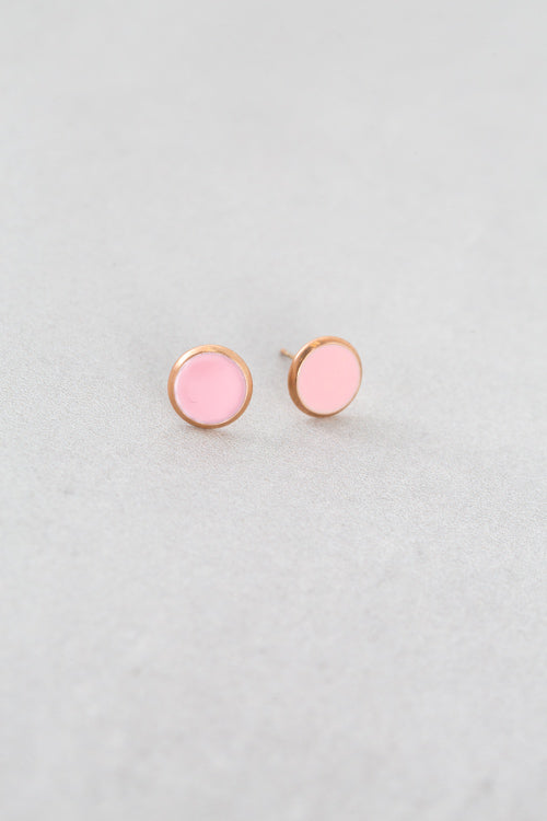 10mm Palette Earrings (14K Rose Gold)