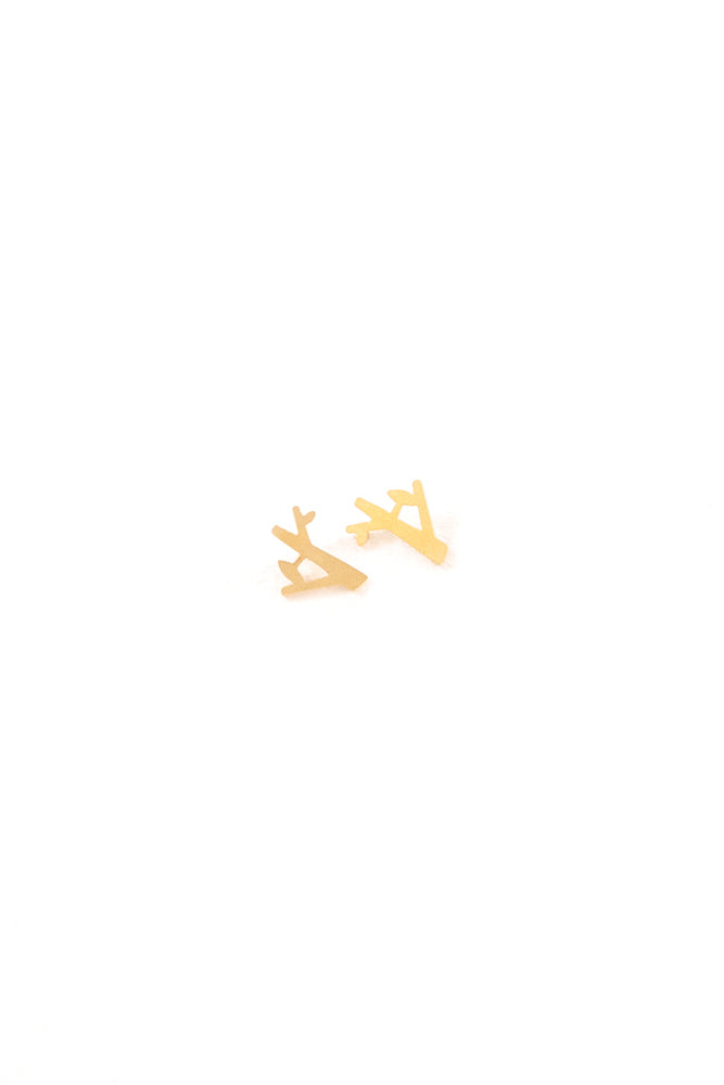 Tree Cut Earrings (14K)