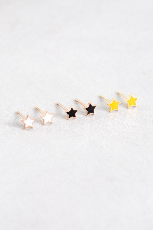 Star Spectrum Stud Earrings (14K)
