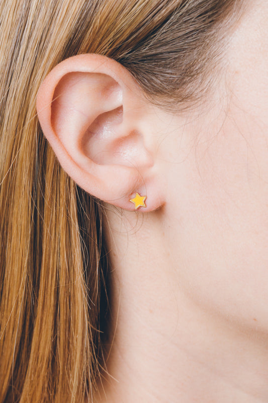 Star Spectrum Stud Earrings (14K)