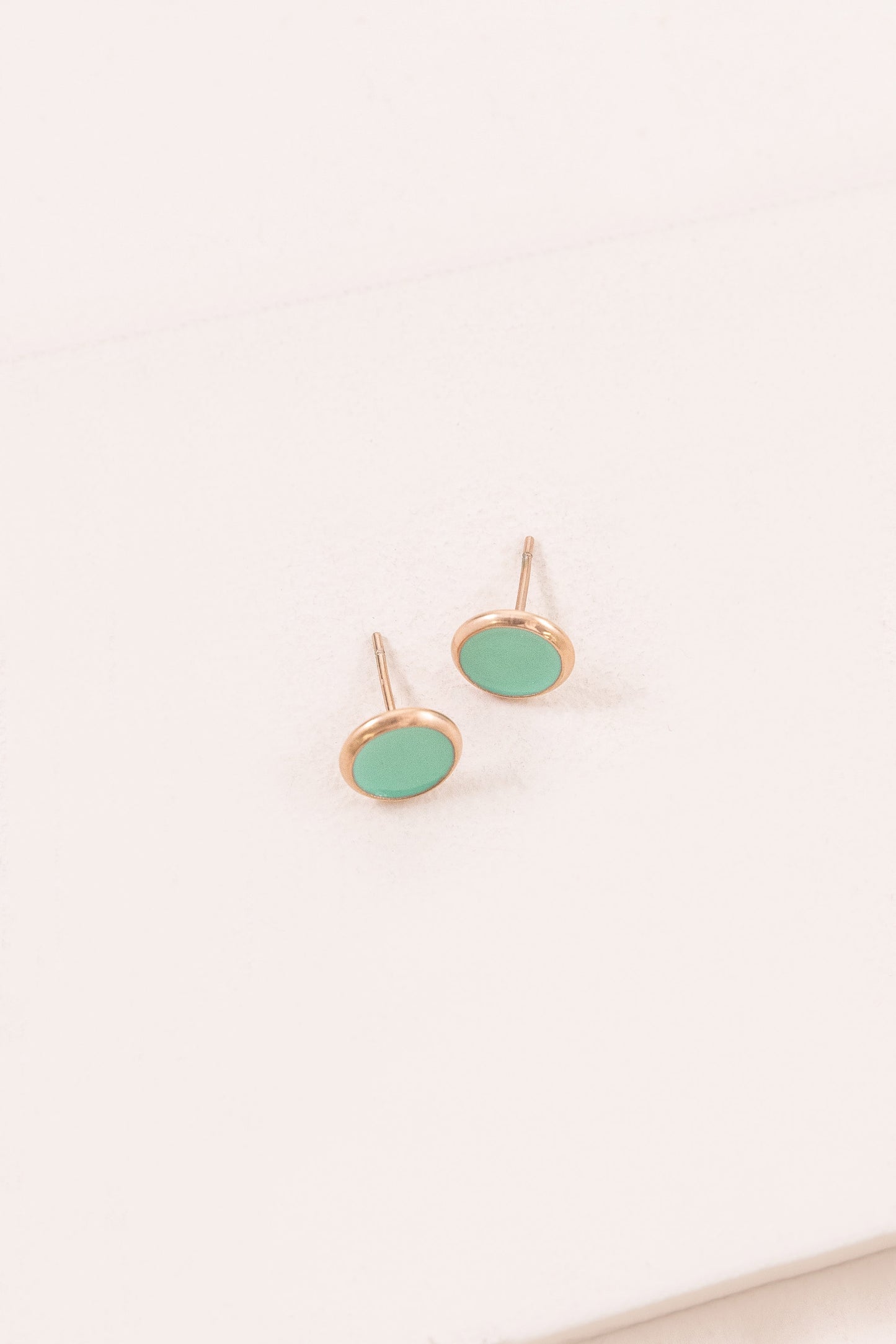 10mm Palette Earrings | Teal (14K)